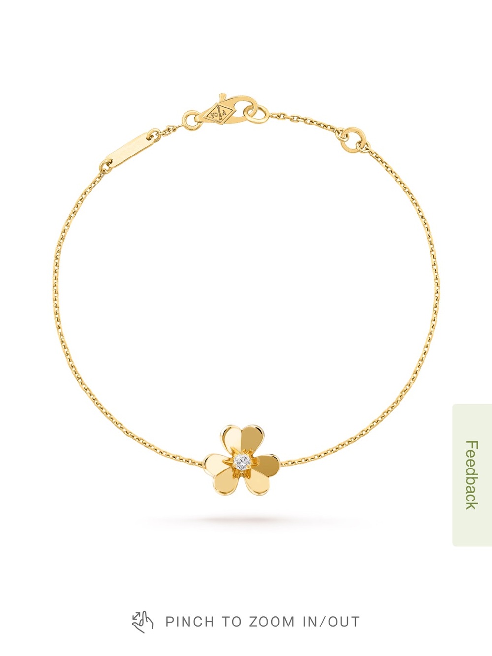 Van cleef & arpels Frivole bracelet, mini model
18K yellow gold, Diamond